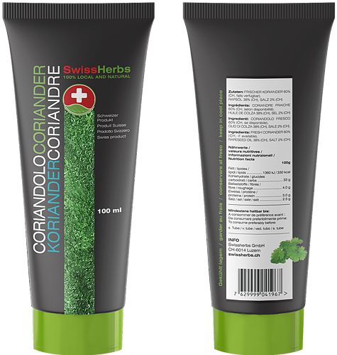 With 3 Ingredients Only, Swissherbs Cilantro Herb Puree - Cosmetics (492x506), Png Download