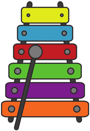 0shares - Xylofono Cartoon (500x500), Png Download