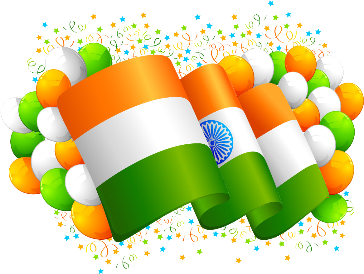 Clipart Indian Flag Source - Happy Independence Day 2018 (1920x1200), Png Download