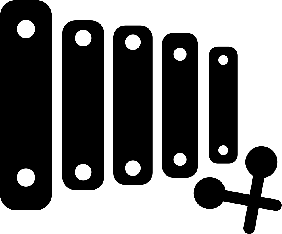 Png File - Xylophone Silhouette (981x816), Png Download