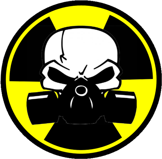 Small - Skull With A Gas Mask (600x594), Png Download
