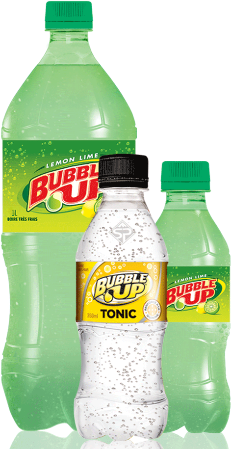 Soft Drink Bubble Up - Plastic Bottle (550x1000), Png Download