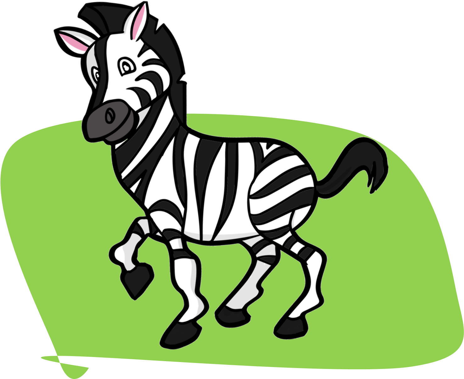 A To Z Words Creationz Zebra Free - Z Word Clipart (1474x1310), Png Download