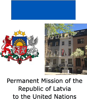 Mission Of Latvia To The Un - Latvia Coat Of Arms (429x432), Png Download