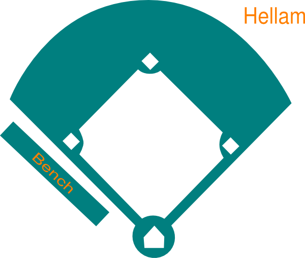 Free Baseball Diamond Clipart - Baseball Field Clipart Png (600x508), Png Download