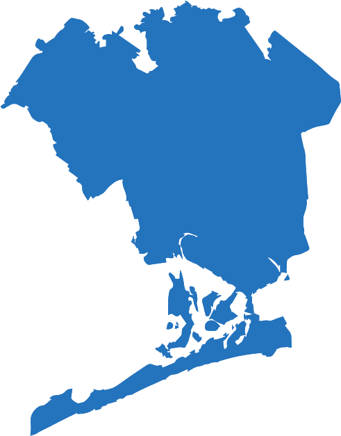Uber Nyc 5-boroughs Queens - New York City Map Vector (650x650), Png Download