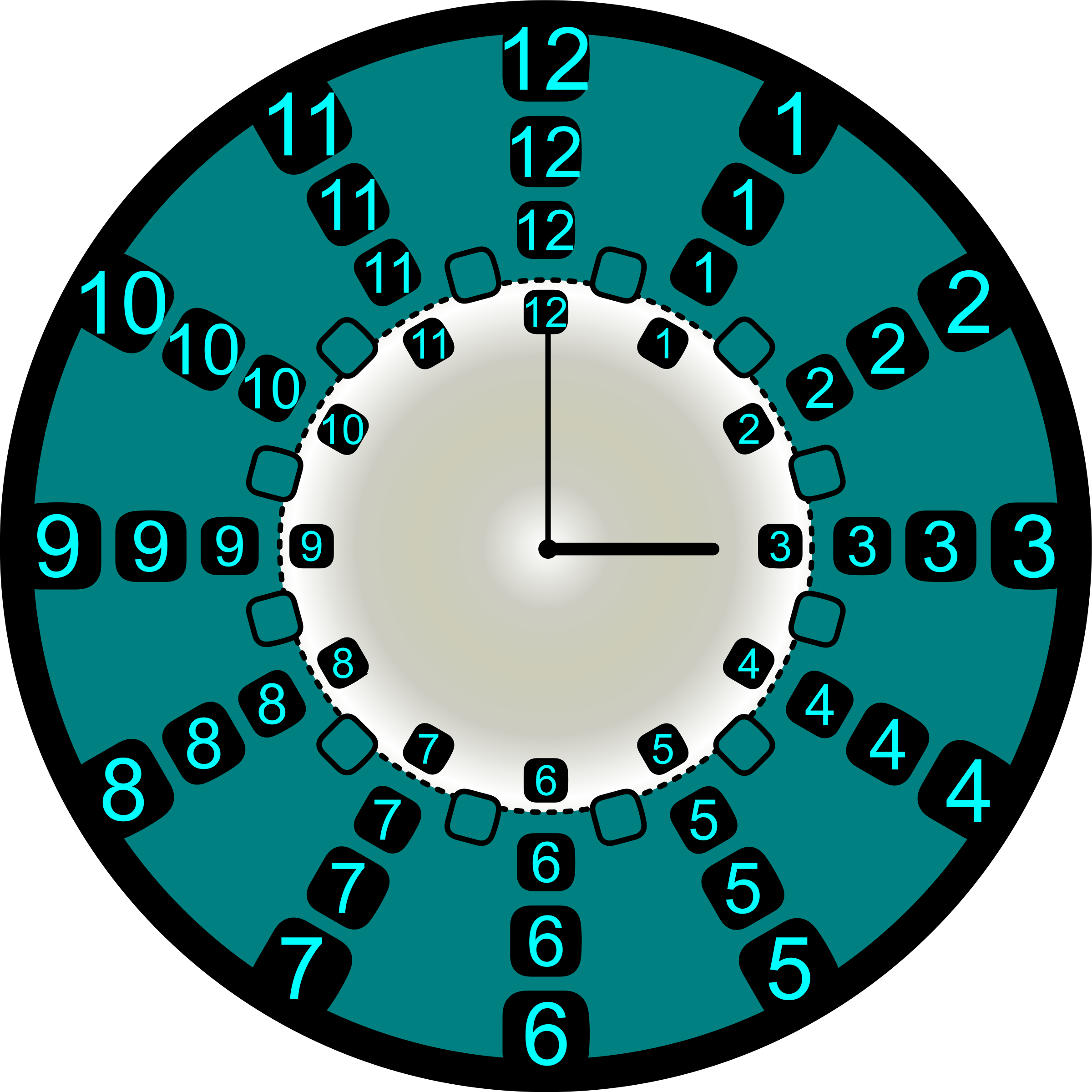Clock Clip Art Download - Art Puzzle 4139 - Bozkurt: Flamenco Puzzle Clock - (800x800), Png Download