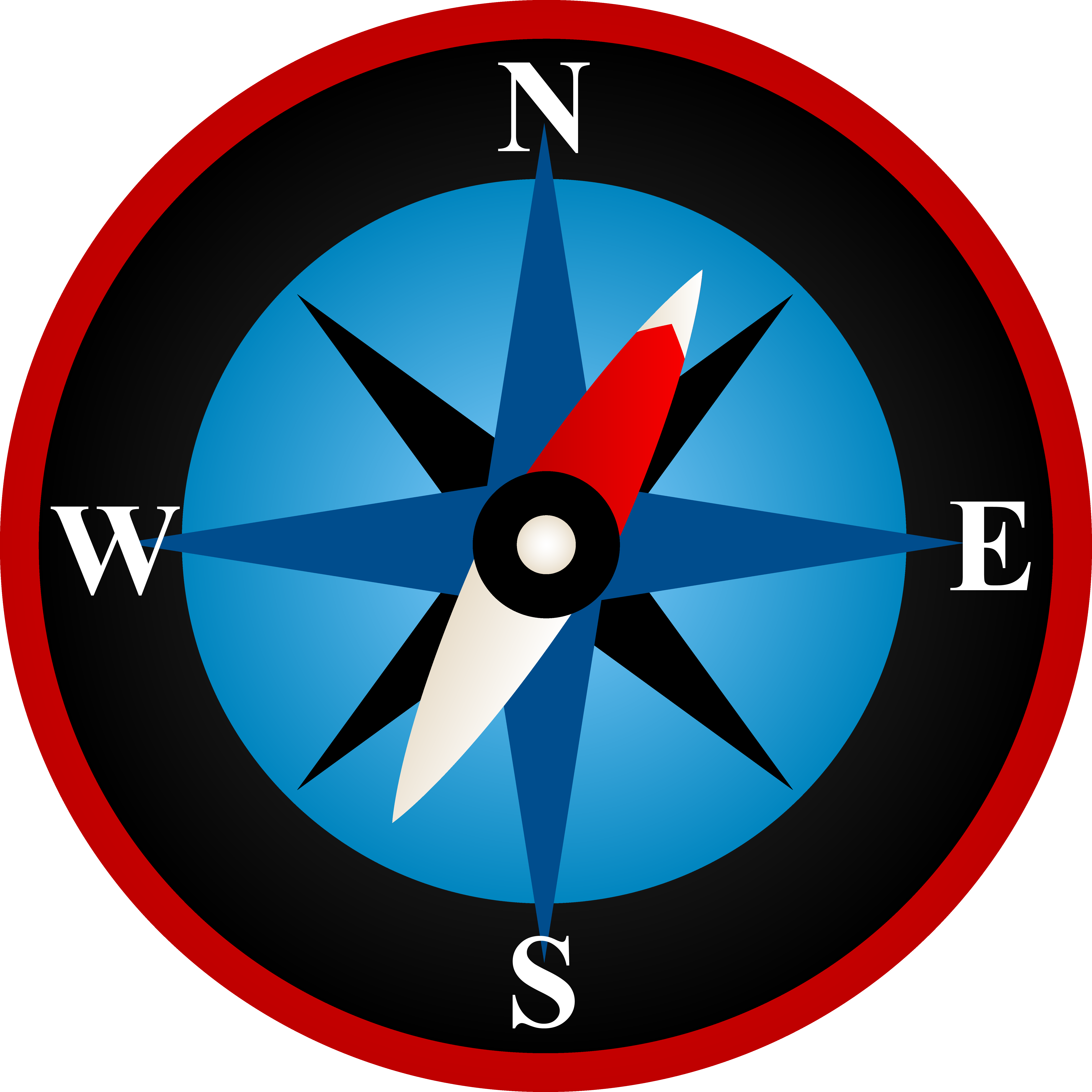 Cartoon Compass Free Clipart Free Clip Art Images - Compass Spare Tire Cover (6128x6128), Png Download