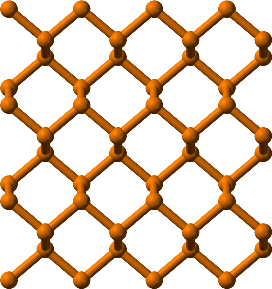 Black Phosphorus Sheet B 3d Balls (1041x1100), Png Download