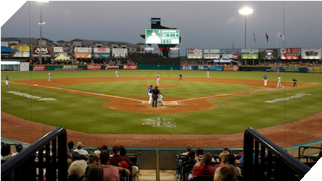 Rouxpour Diamond Deck - Baseball Park (500x287), Png Download