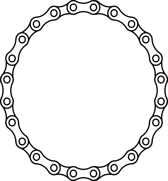 Clip Art Free Library Bicycle Png For - Motorcycle Chain Vector (552x594), Png Download