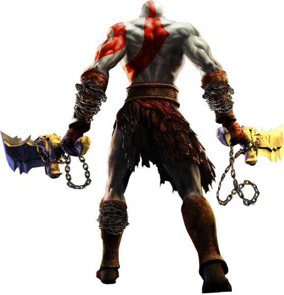 God Of War Kratos Png Transparent - God Of War 2 Kratos Png (579x600), Png Download