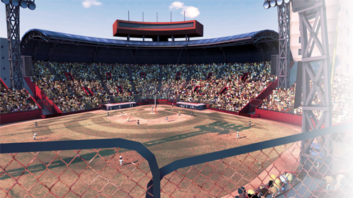 Colonial Plaza - Baseball Park (498x280), Png Download