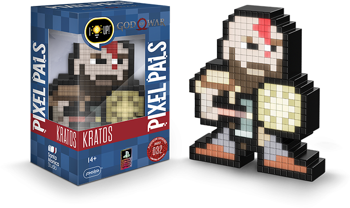 Kratos - - Pixel Pals Street Fighter Akuma (800x800), Png Download