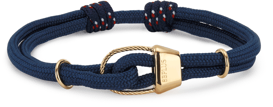 Wristband Kratos Navy Gold Tube - 8b+ Belay Tube X Nylon Cord Kratos Rock Climbing Inspired (1000x1000), Png Download
