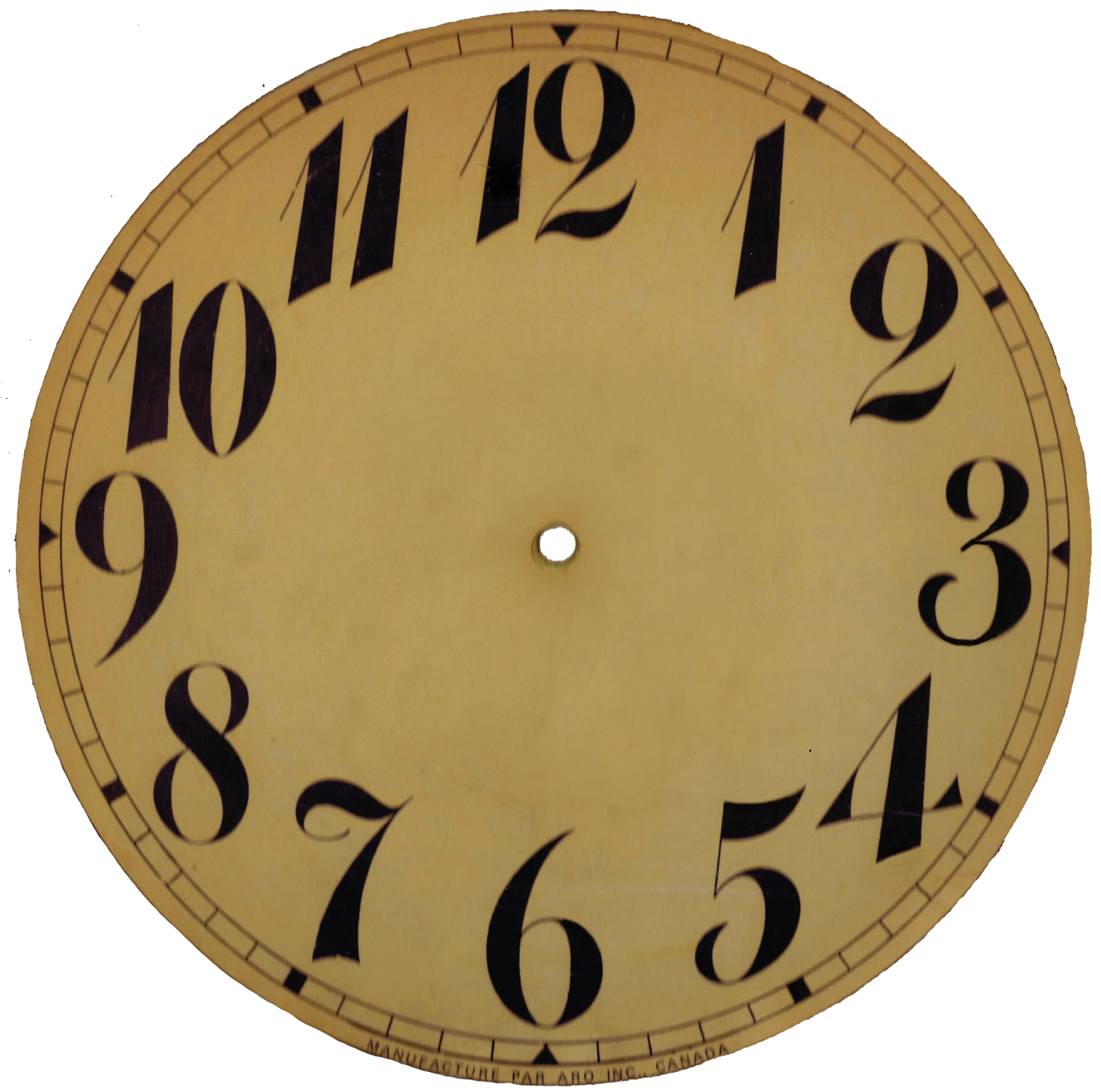 Blank Clock Clipart - Tactical Walls Tactical Wall Clock Black Arabic Face (1600x1598), Png Download