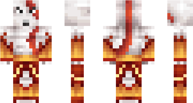 Minecraft God Of War Skini (750x442), Png Download