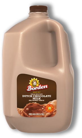 Dutch Chocolate Milk - Borden Milk, Lowfat, Dutch Chocolate, 1% Milkfat - (380x500), Png Download