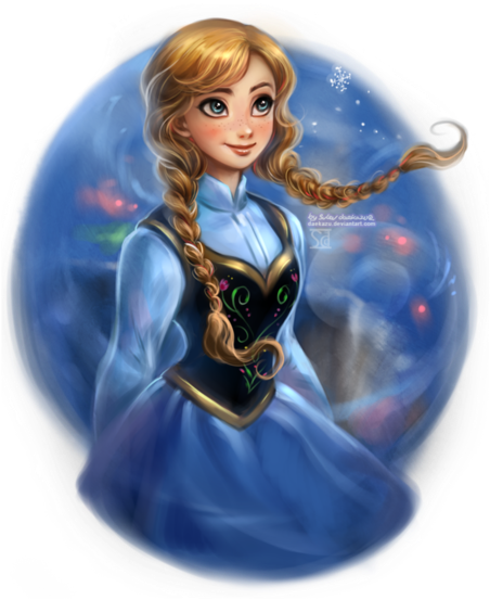 Frozen, Anna, And Disney Image - Daniel Kordek Disney Rapunzel Drawings (500x596), Png Download