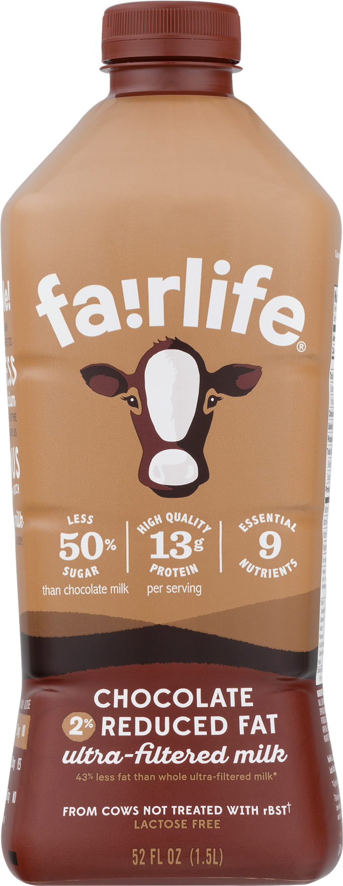 Fairlife, Chocolate Reduced Fat 2%, Ultra-filtered - Fairlife Chocolate Milk (1800x1800), Png Download
