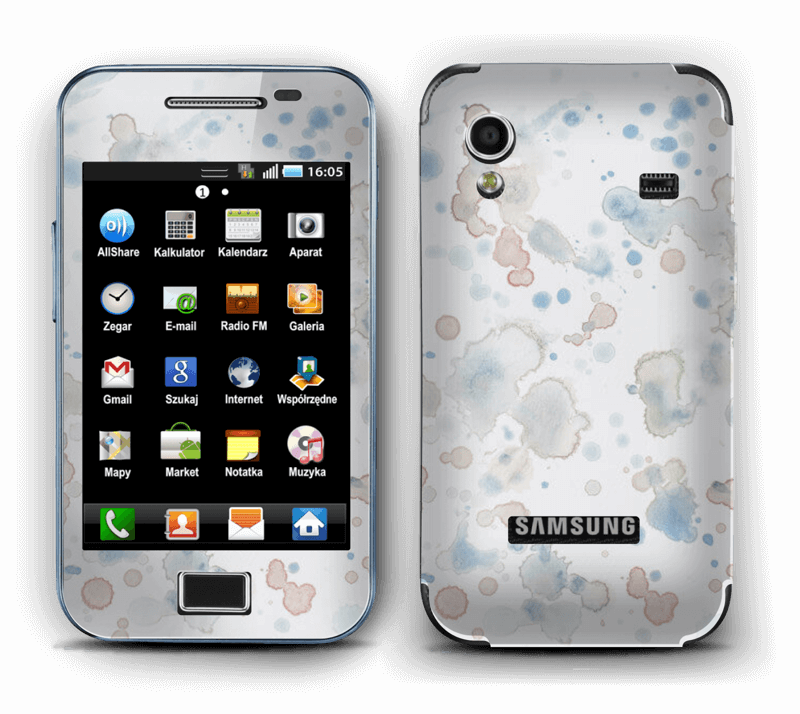 Lovely Watercolor Splash Skin For Your Laptop - Case-mate Barely There - Black - For Samsung Galaxy (800x714), Png Download