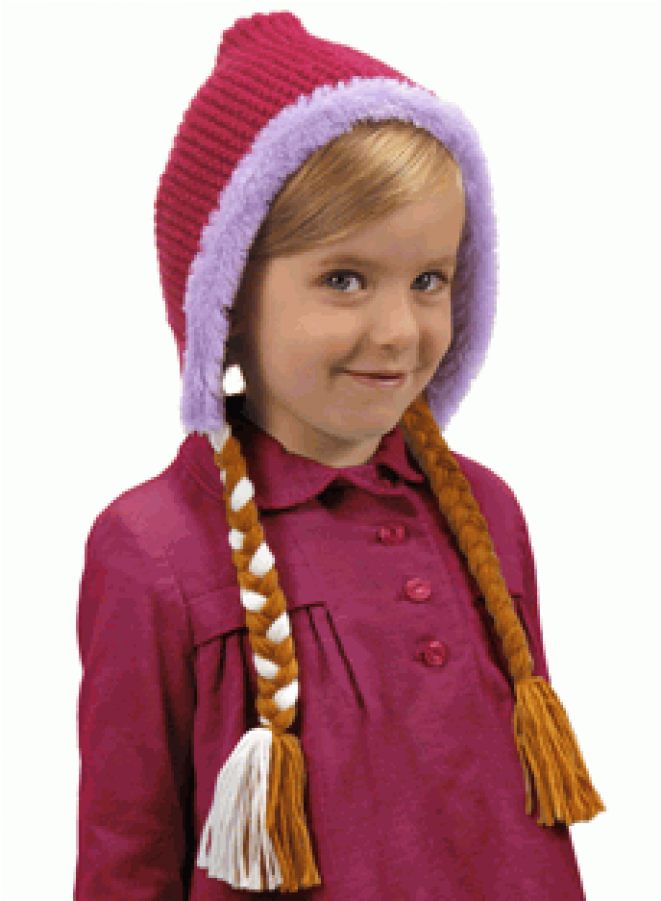 Disney Frozen Anna Hoodie Hat At Cosplay Costume Closet - Disney Frozen Anna Hat (900x900), Png Download