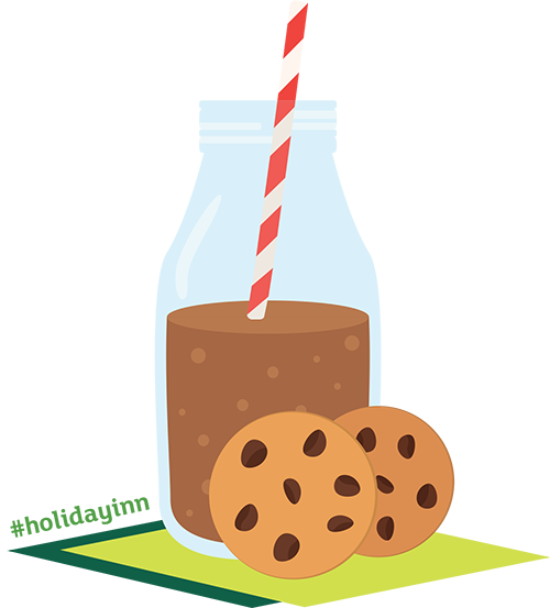 Milk And Cookies Graphic (500x553), Png Download