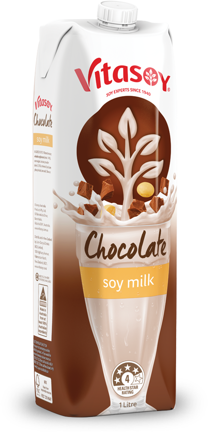 Chocolate Soy Milk - Vitasoy Chocolate Milk (452x872), Png Download