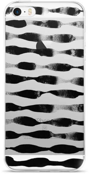 Waves In Black Iphone Case - Iphone (690x690), Png Download