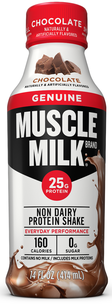 Muscle Milk Chocolate - Genuine Muscle Milk Protein (367x991), Png Download
