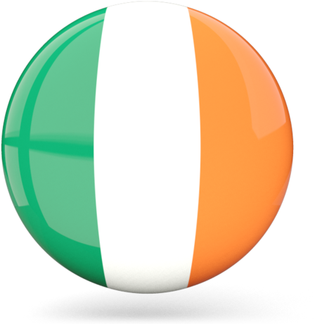 Ireland Flag Png - Circle (640x480), Png Download