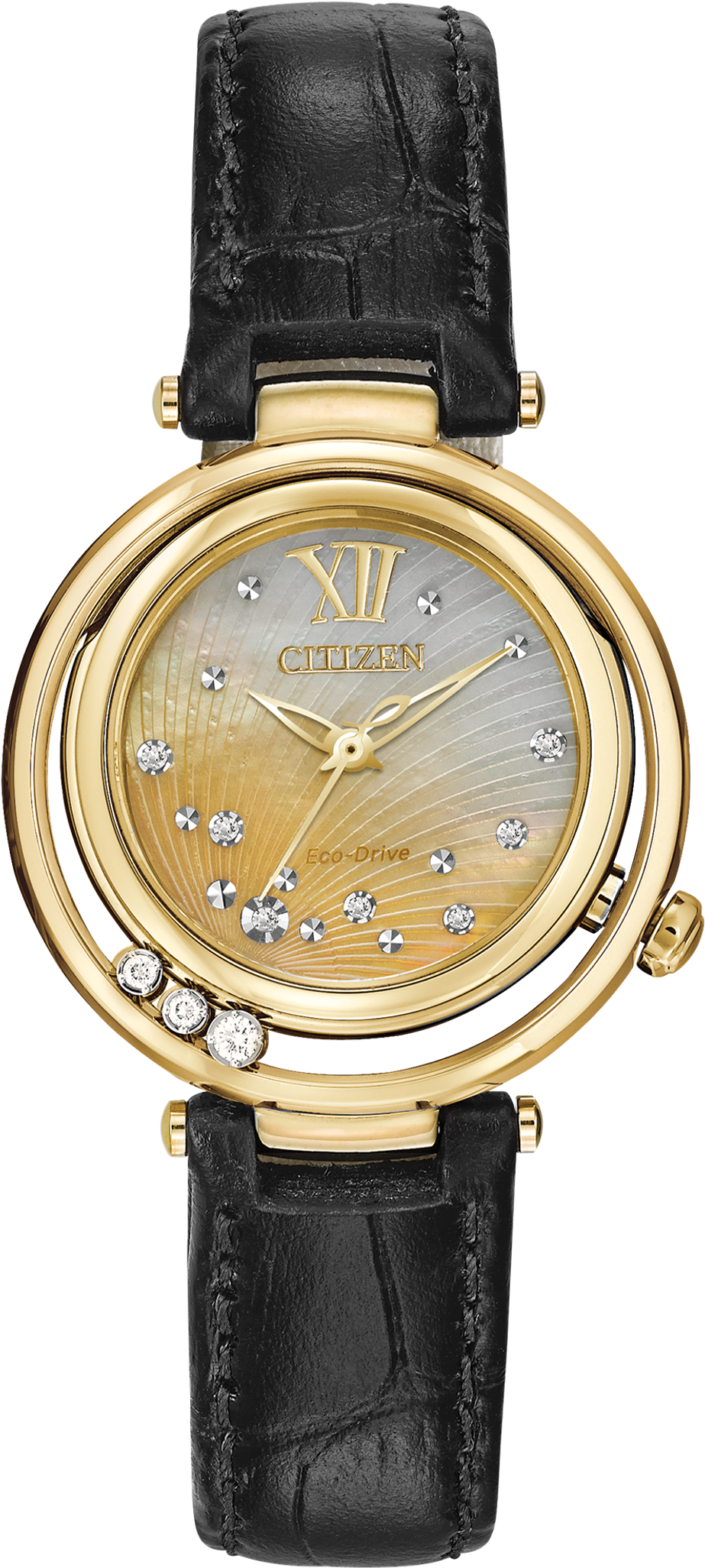 Citizen Sunrise Watch With Leather Band (1000x2129), Png Download