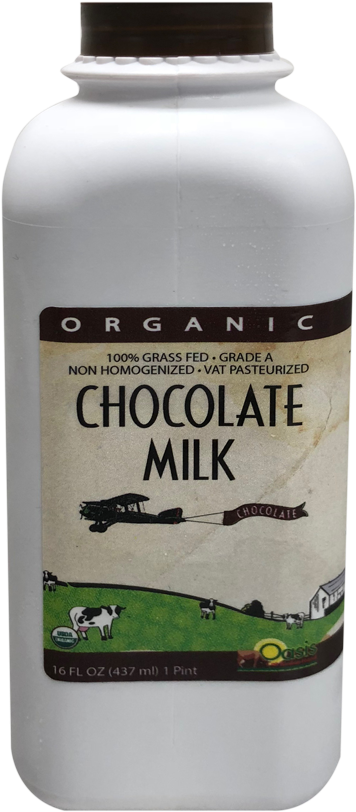 Organic Grass Fed Chocolate Milk - Organic Food (450x879), Png Download