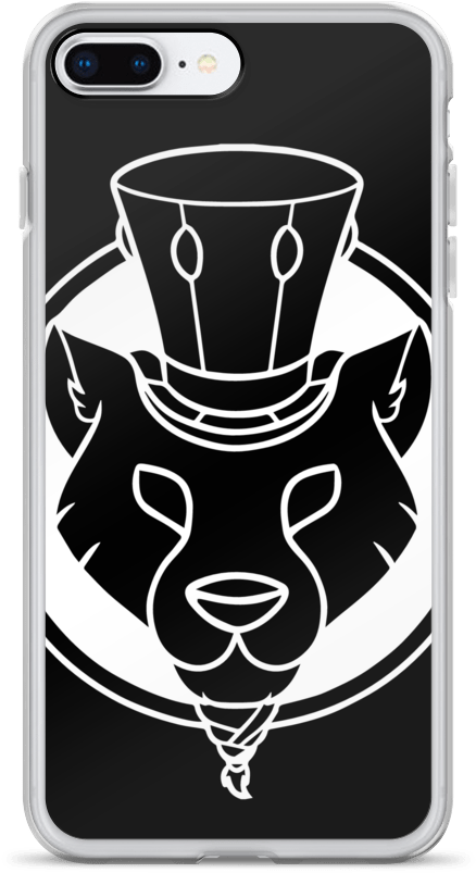 Black Logo Iphone Case - Iphone (1000x1000), Png Download