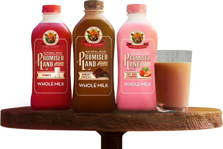 The Jersey - Promised Land Milk (716x480), Png Download