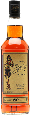 Sailor Jerry Spiced Rum 700ml - Sailor Jerry Spiced Rum Price 1 Litre (300x500), Png Download