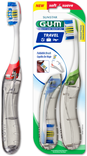 Sunstar Gum Travel Toothbrush (600x600), Png Download