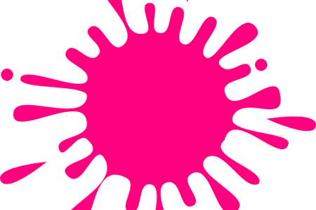 Clip Black And White Huge Freebie - Paint Splash Clipart Black And White (450x300), Png Download