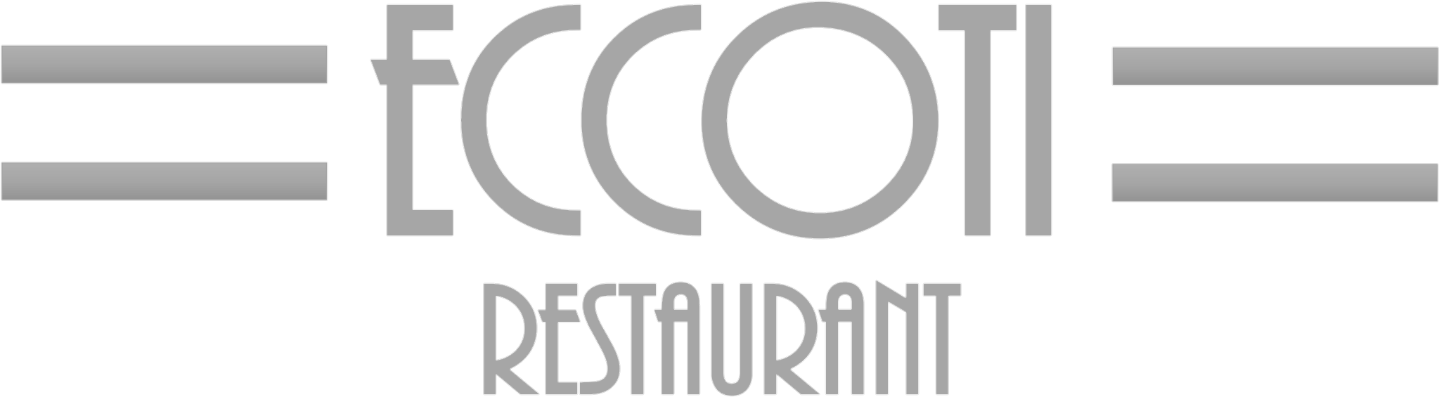 Eccoti Restaurant Logo - Pintura Predial (2442x1330), Png Download
