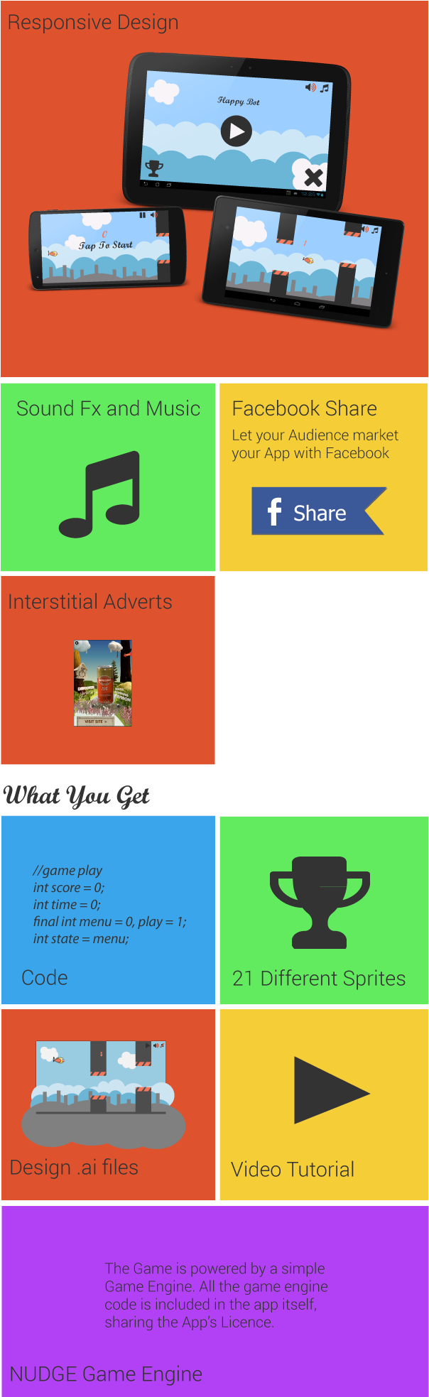 The Aim Of The Player Is To Touch The Screen Of His - Dream It. Code It. Win (616x1966), Png Download