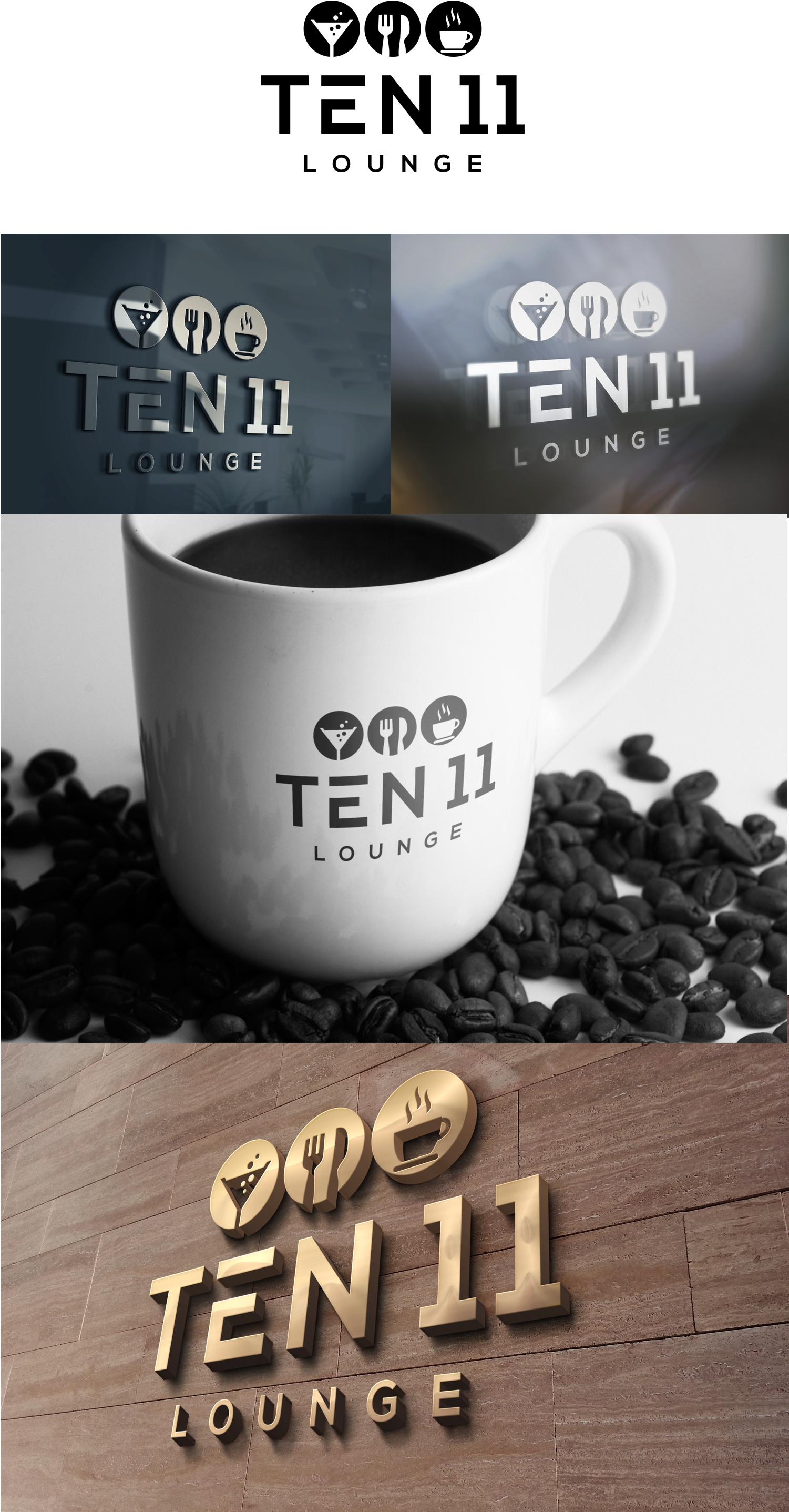 Ten11 Lounge - Logo (1500x3000), Png Download