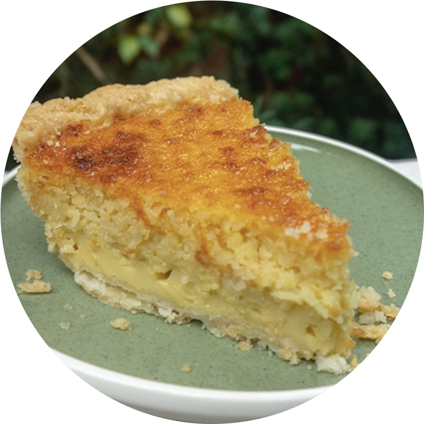 Coconut Custard - Treacle Tart (900x900), Png Download