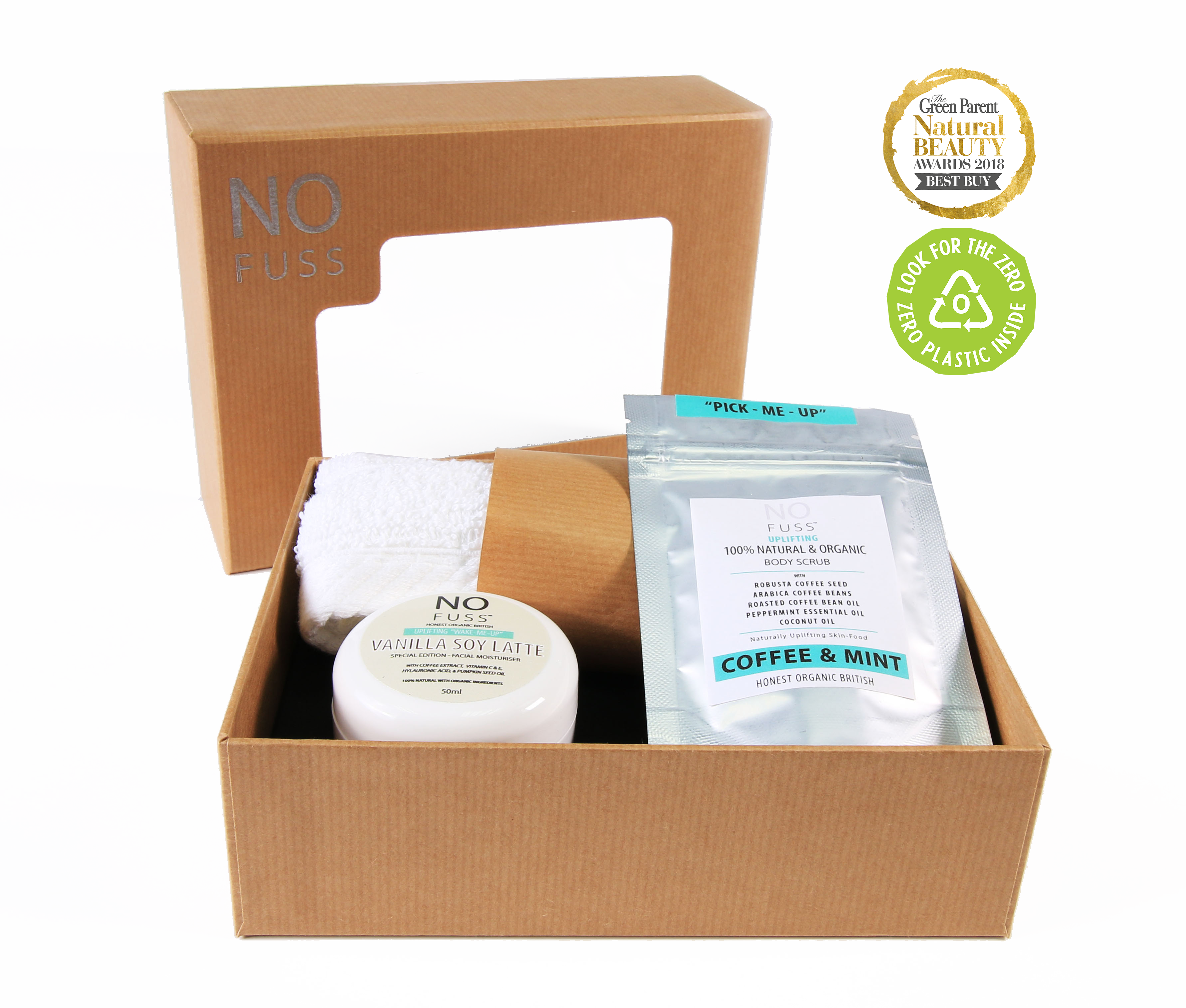 'wake Me Up' Uplifting Coffee Face Body Kit - Box (3564x3030), Png Download