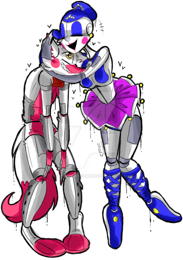 Funtime Foxy, Fnaf Sister Location, Markiplier, Five - Cartoon (600x849), Png Download