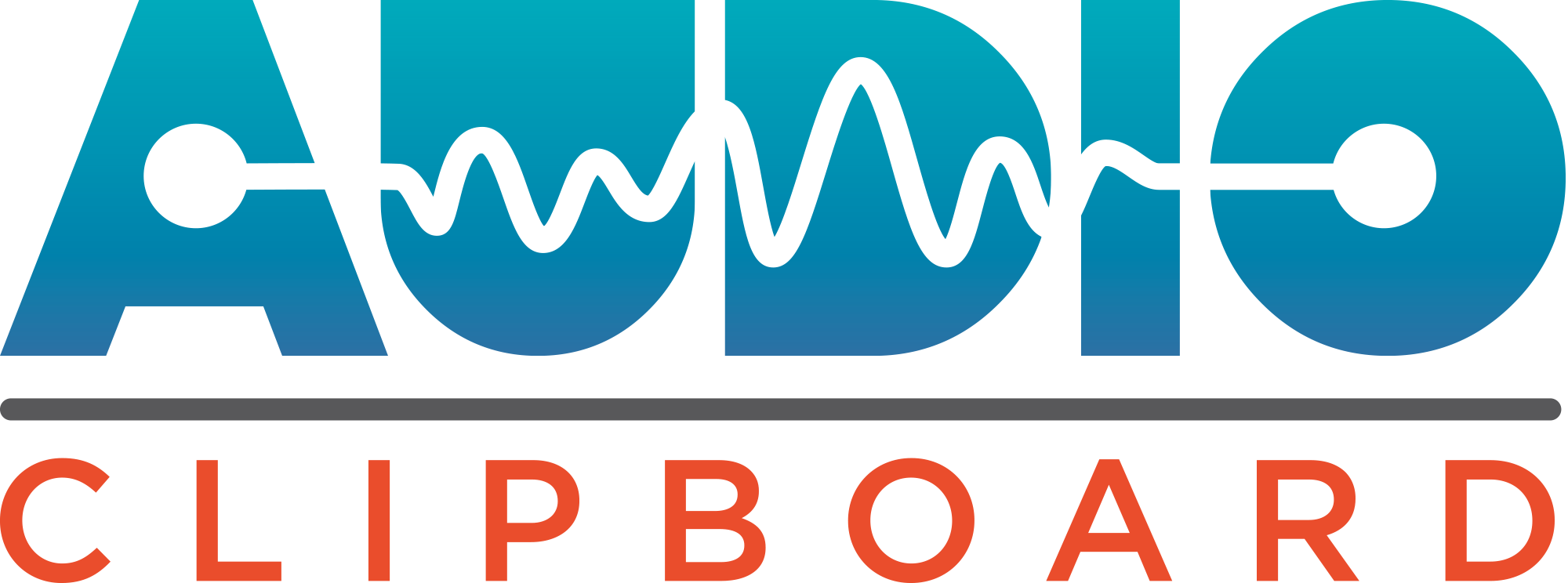 Audio Clipboard Logo (2000x744), Png Download