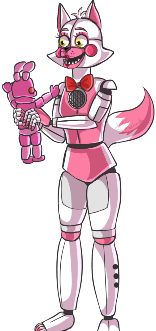 Bonnet And Funtime Foxy (752x1063), Png Download