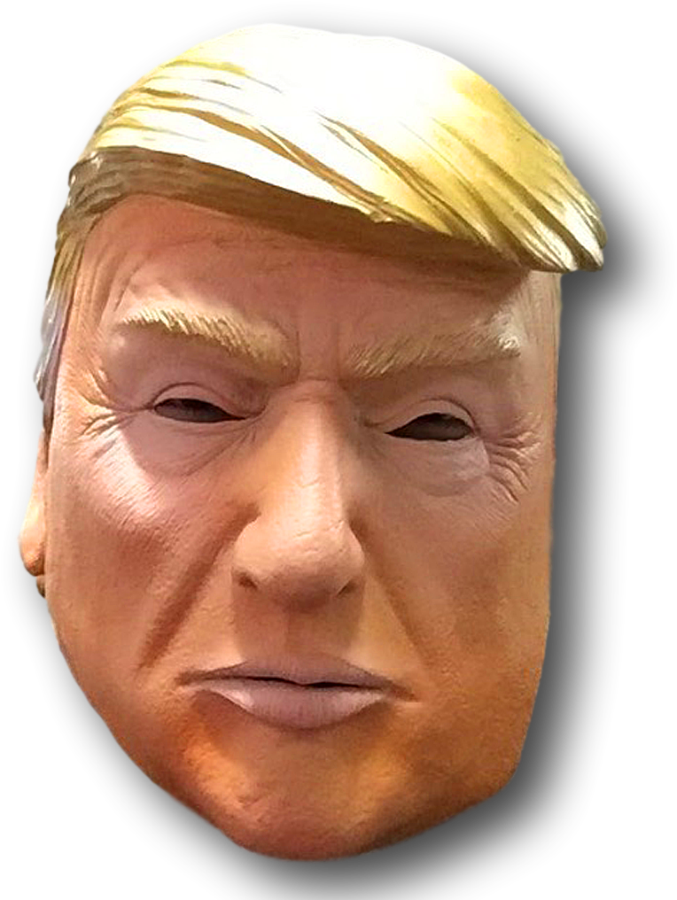 Donald Trump Mask - Bronze Sculpture (1024x1024), Png Download