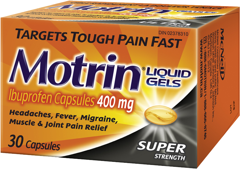 Breakdown - Motrin Gel Caps (966x930), Png Download