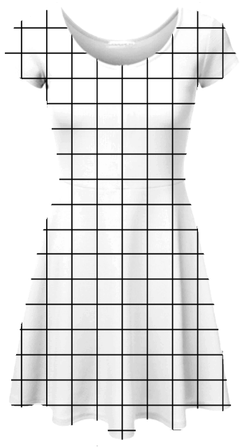 Grid Skater Dress - Pattern (700x700), Png Download