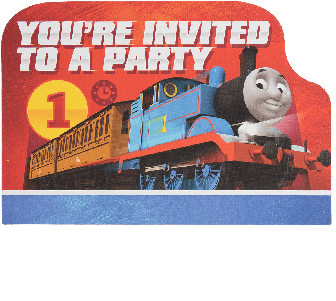 Thomas & Friends Party Invite - Thomas The Tank Engine Party (1400x1400), Png Download